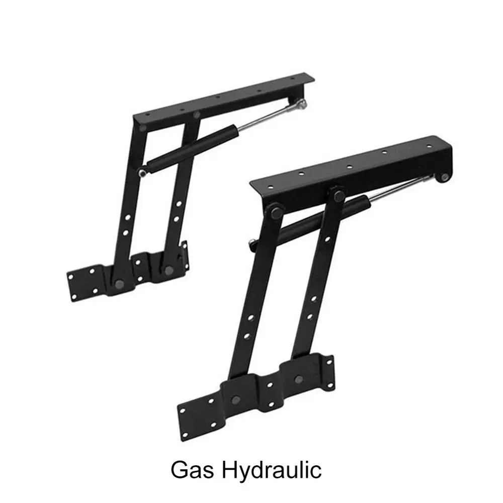 Gas Hydraulic 2 предмета Таблица шарниры Поднимите Топ Кофе стола механизма мебельная фурнитура петель для 30кг подъемный стол и складной петли для шкафа с полками - Цвет: Gas Hydraulic