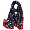 09 Blue and red Европейский и американский стиль, шелковый шарф, весна-лето, натуральный шелковый шарф, цветочный животный узор, роскошный женский Шелковый шарф - Цвет: 09 Blue and red
