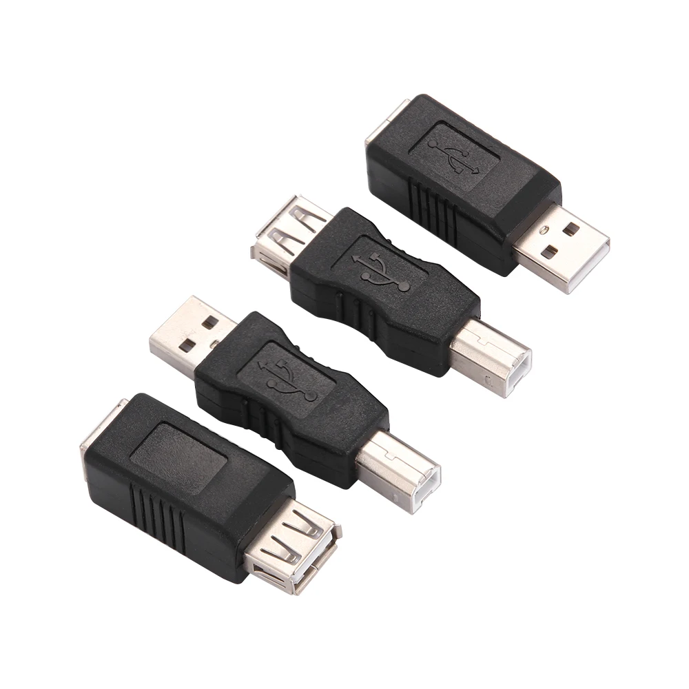 Новое поступление USB 2,0 Тип A мама-Тип B папа принтер сканер адаптер конвертер Разъем никелированный адаптер Электроника