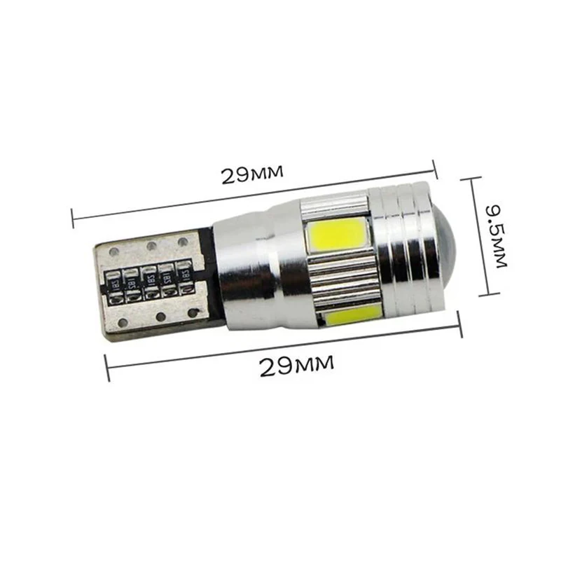2x Canbus Error Free T10 W5W 6 светодиодный 5630 SMD автомобильный габарисветильник фонарь для