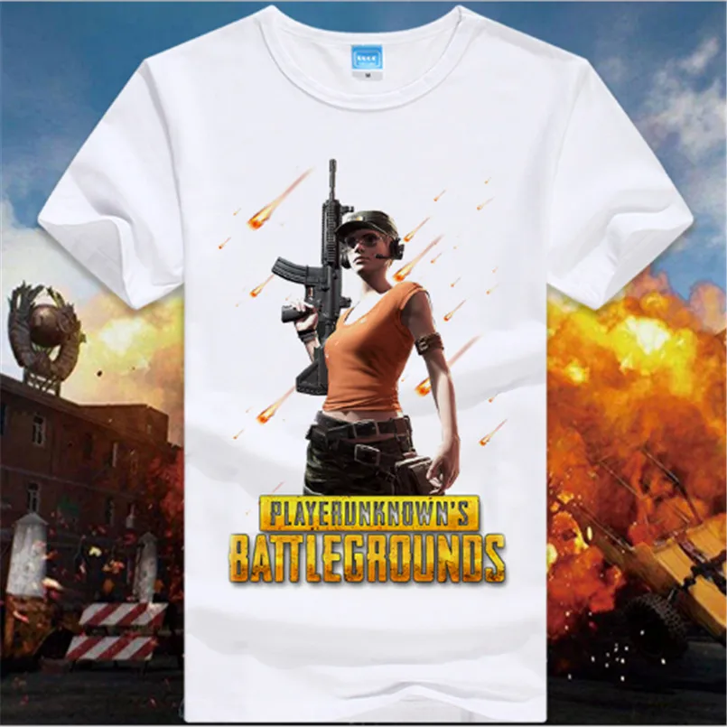 PUBG/игрок UNKNOWN'S BATTLEGROUNDS футболка подарок для фанатов игры мальчик друг подарок короткий рукав PUBG футболка S Горячая игра - Цвет: 9