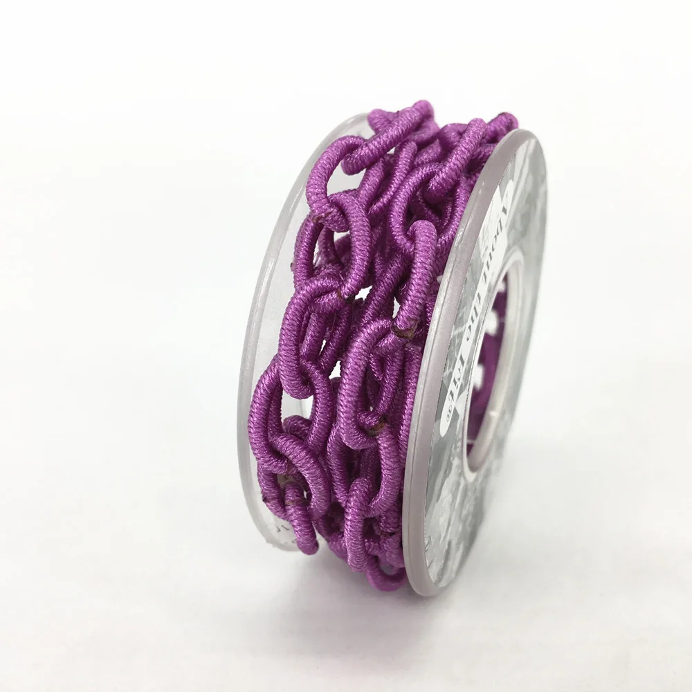 Purple 1TC Плетеные нейлоновые цепочки, аксессуары для плетения, аксессуары для плетения, для изготовления украшений, для женщин, ручная работа - Цвет: Purple 1TC