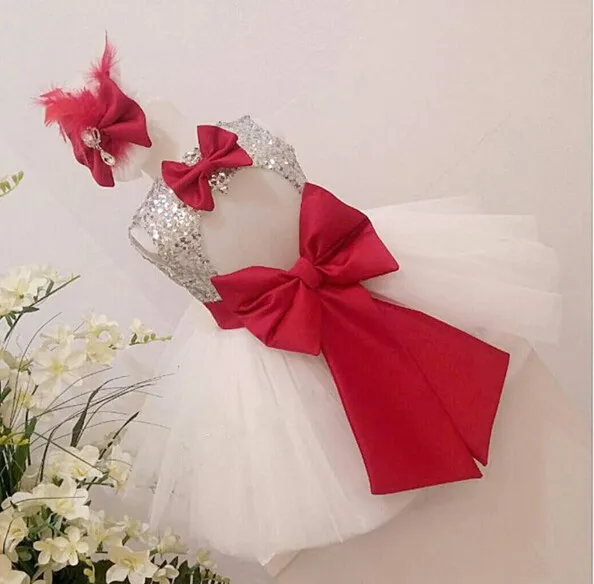 Белое фатиновое платье без рукавов с цветочным узором для девочек короткое до