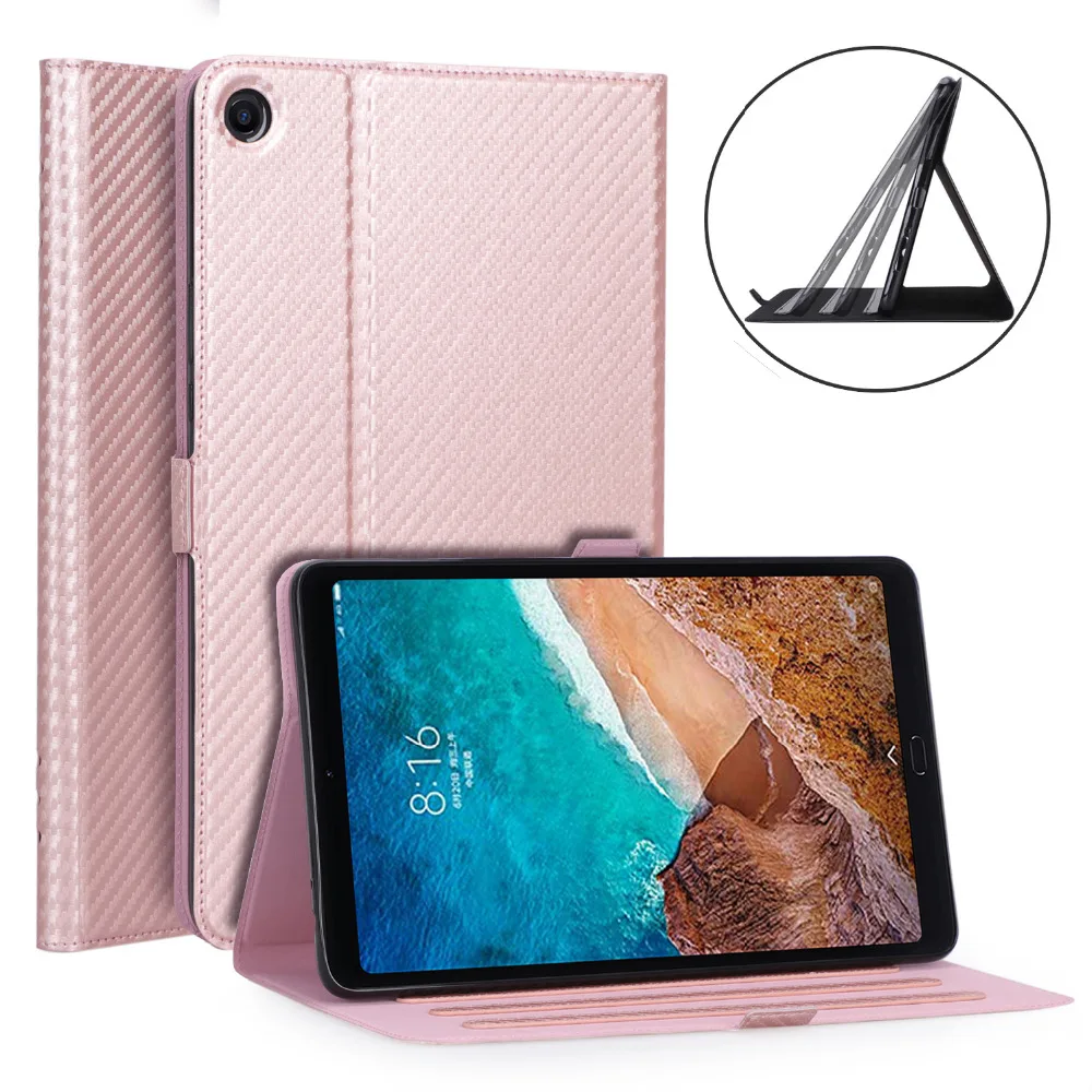 Тонкий чехол из углеродного волокна с ручным ремешком для Xiaomi MiPad 4 Plus Mi Pad4 10 1 &quot планшета искусственной кожи