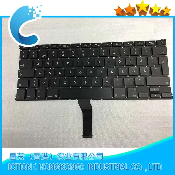 Совершенно новая шведская клавиатура для Macbook Air 13 &quotA1466 A1369 2011 2012 2013 2014 2015