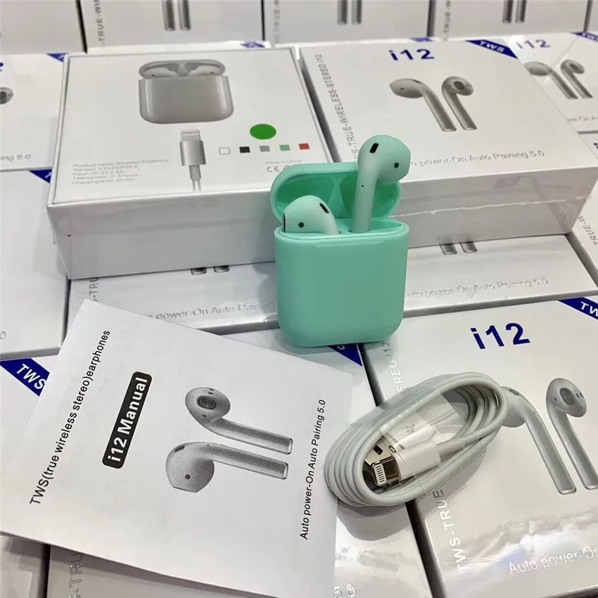 I12 TWS Bluetooth наушники мини pods беспроводной 5 0 3D объемный звук сенсорное управление