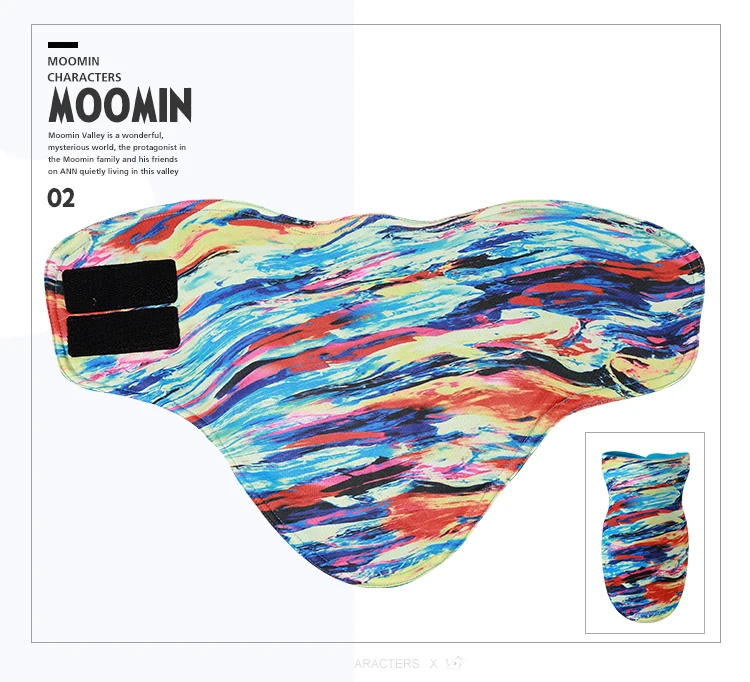 Moomin, зимний комбинезон из полиэстера, водонепроницаемый комбинезон, Комплект рукавичек, унисекс, синий, на молнии, прямой, теплый, зимний комбинезон
