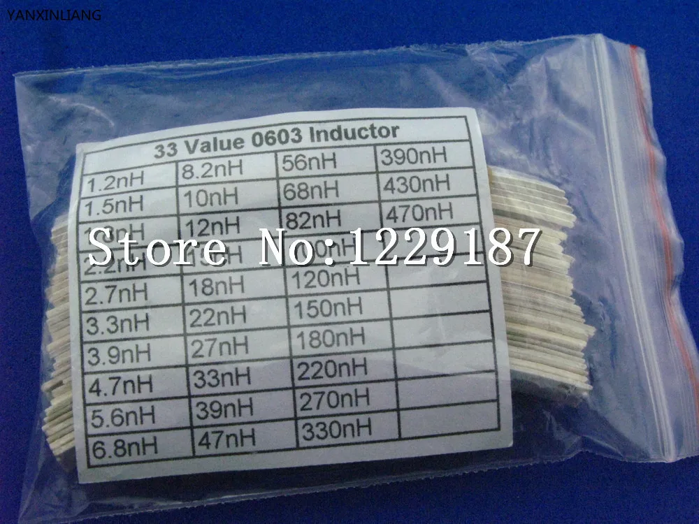 Новый набор индукторов original0603 SMD высокочастотных 33 значения 660 шт.|value pack|smd kitp p |
