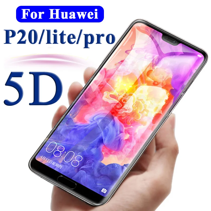 5D для huawei p 20 lite защитное стекло p20 pro защита экрана на безопасность huwai закаленное