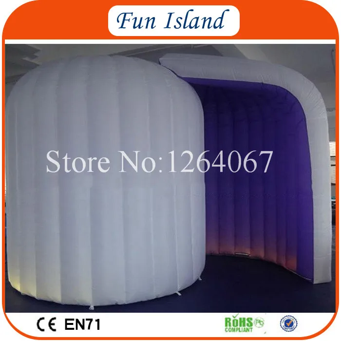 Бесплатная доставка 4x3 м светодиодный фотобокс Свадебный надувной