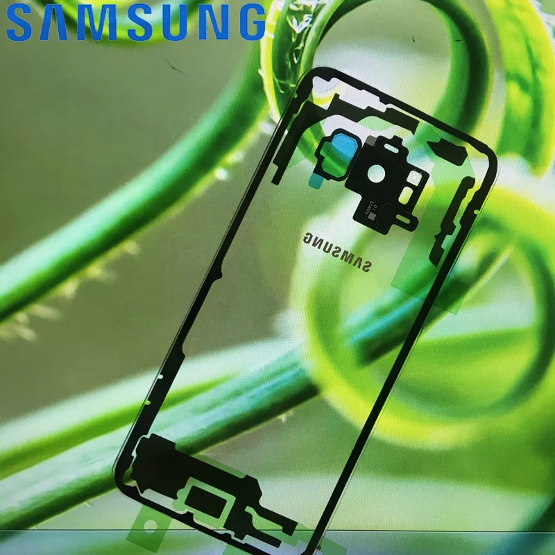 Прозрачное заднее стекло для SAMSUNG Galaxy S8 G950 G950F дисплей S8 Plus G955 G955F крышка батареи корпус с объективом камеры