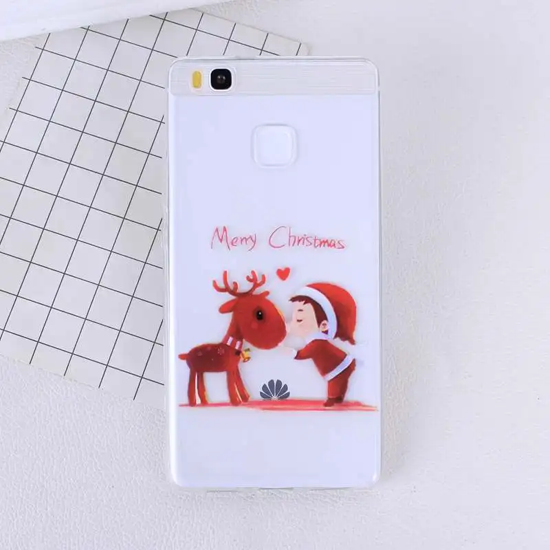 Рождество для Huawei Honor 9 Lite чехол Мягкий силиконовый P20 Mate 10 P9 Mini 2017 P Smart Coque Fundas Capa |