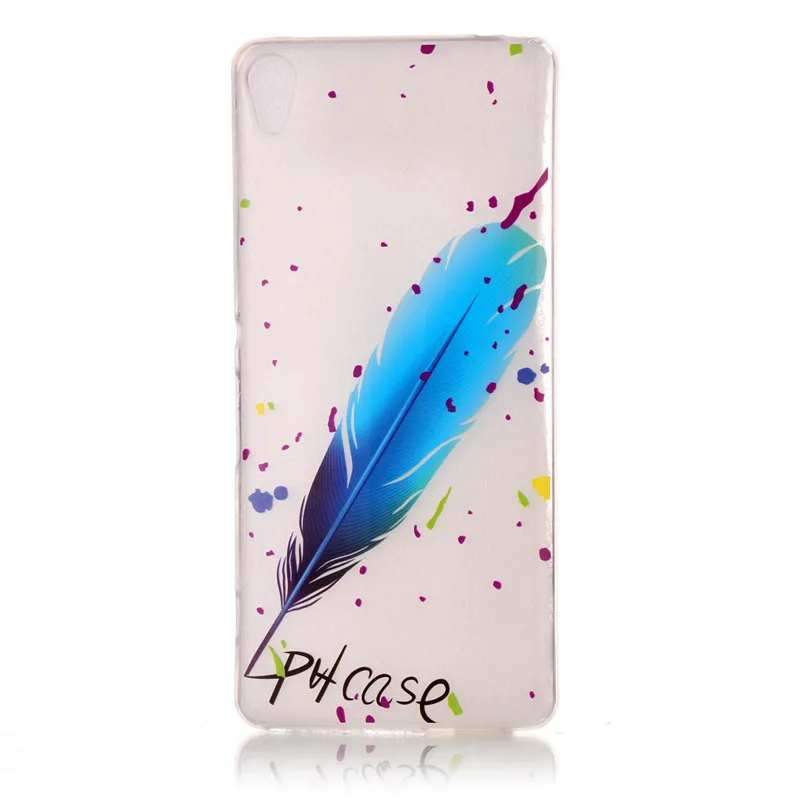 For Sony Xperia XA Dual F3112 Transparent Case Cute Animal Flower Silicone TPU Gel Back Cover for F3111 F3113 F3116 |