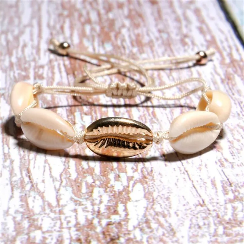 Женский браслет-ракушка ручной работы в богемном стиле модный подарок