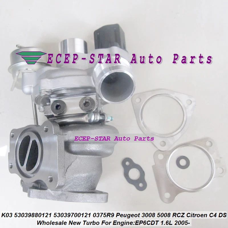 TIAO JIA K03 0104 53039880104 53039700104 Турбо для Peugeot 207 308 3008 5008 RCZ Citroen DS 3 C4 EP6DT EP6CDT 1 6 л THP