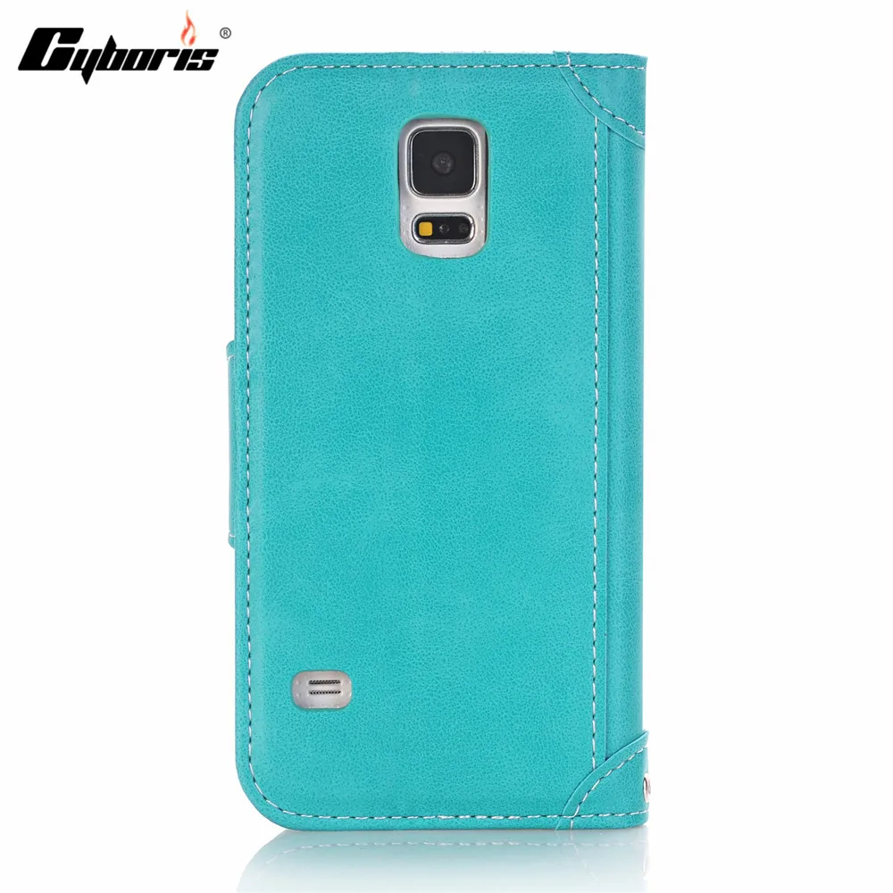 Роскошный кожаный чехол для Samsung Galaxy S5 Чехол Винтаж откидная крышка бумажник