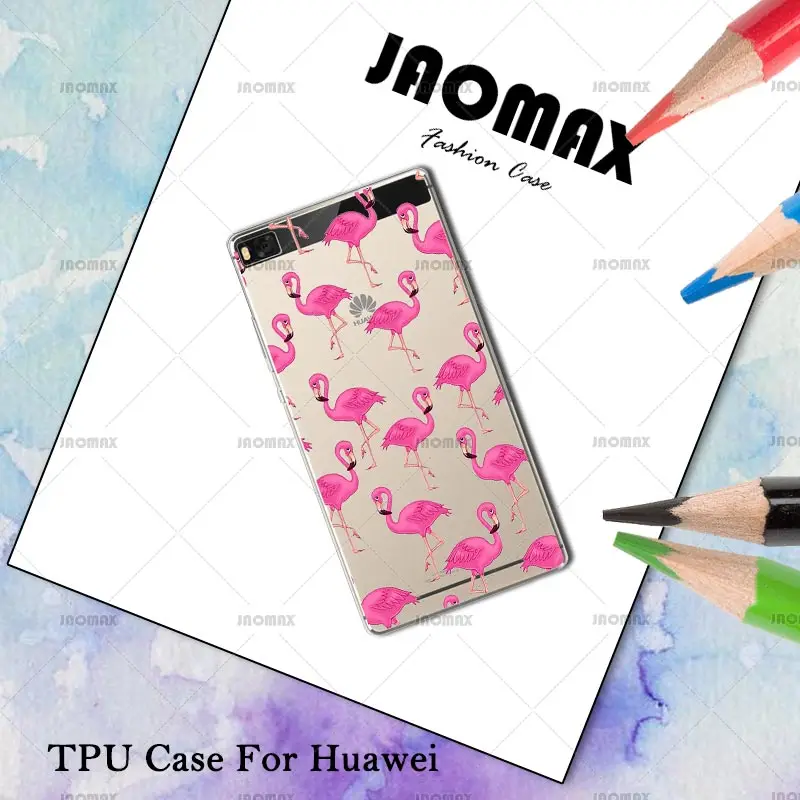 Новая мода Coforful Фламинго чехол для Huawei P10 P9 P8 Lite Коврики 8 9 Pro Honor V8 5C прозрачный