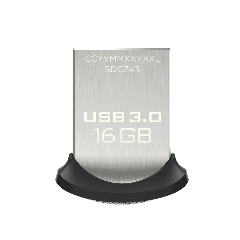 SanDisk Ultra Fit usb флэш накопитель CZ43 мини 16 г 32 64 128 memory stick flash Поддержка официальный