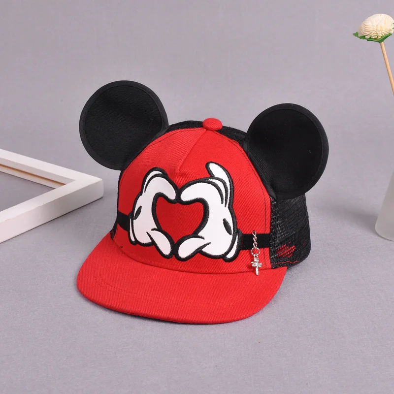 Summer Baby Kids Baseball Cap Cartoon Cute Big Ear Snapback Adjustable Caps Boys Girls Children Flat Hip Hop Hat | Детская одежда и