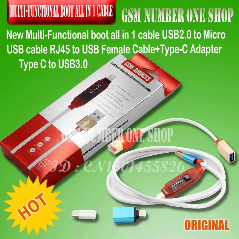 Микро-usb RJ45 Многофункциональный загрузочный кабель все в 1 для Qualcomm EDL/DFC/9008 Поддержка режима быстрой зарядки MTK/SPD box octopus box