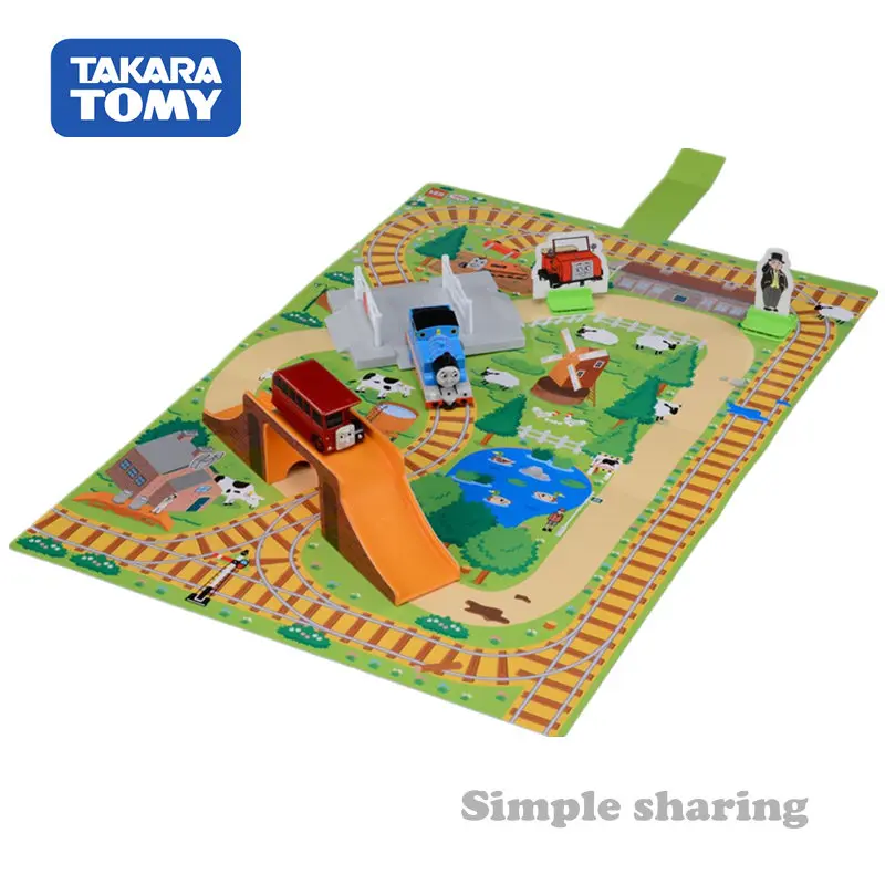 

Takara Tomy Tomica Tank Engine Three Stereo Map Diecast Alien Hot Kids Dolls Model Magic Educational Toys Bertie Competition Set
