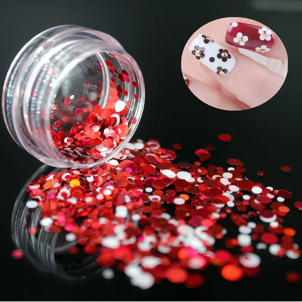 1 коробка Сделай Сам темно синие белые золотые круглые Блестки пластины для