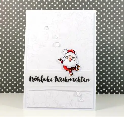 2018 Санта Клаус прозрачный Штамп для DIY скрапбукинга/изготовления карт|Штампики| |