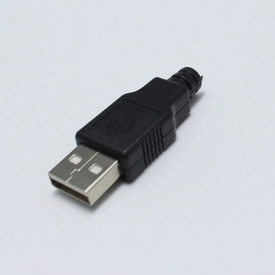 10 шт. DIY USB тип A сварочный Тип штекер 3 в 1 разъем адаптер для OD 0 мм провод черный