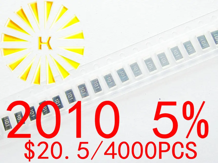 2010 5% чиповые резисторы 0 01 1 R 4000 0R 1R 10M 1/2 Вт SMD резистор x шт.|smd resistor|chip resistors1/2w resistor |