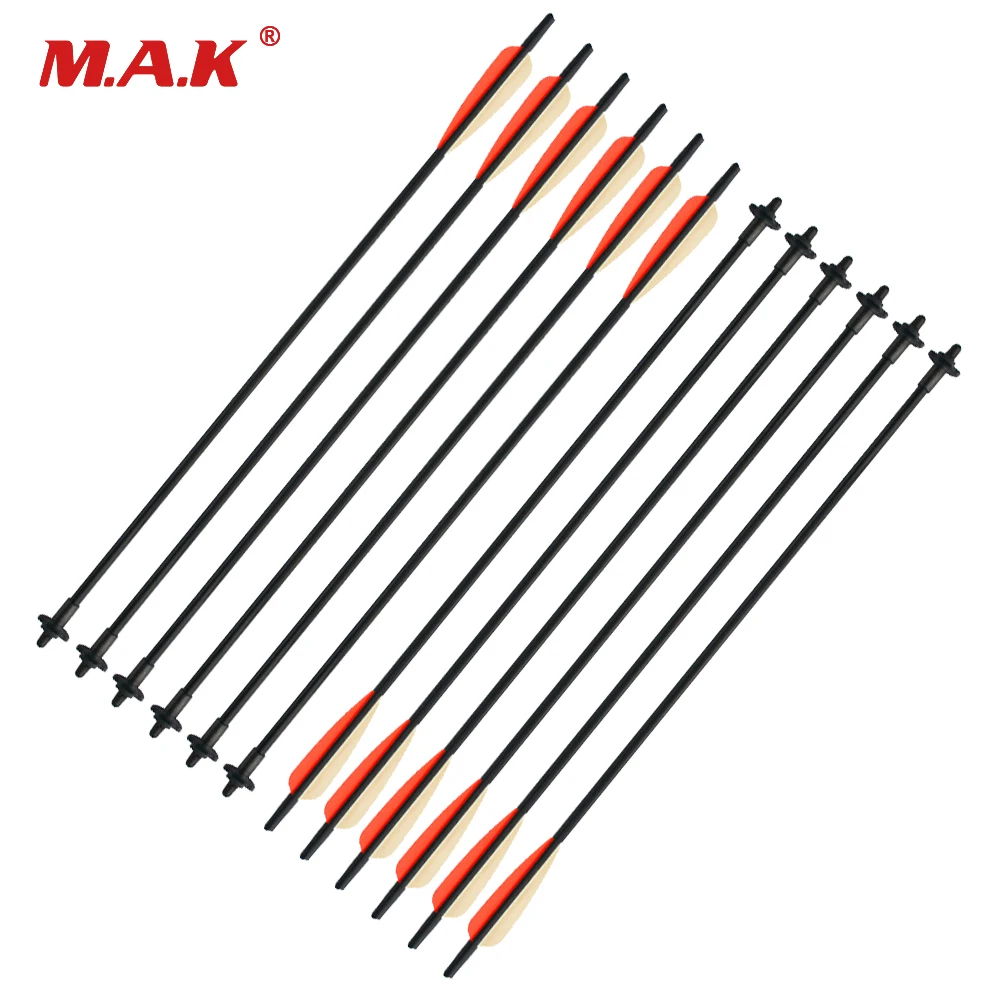 

3/6/12 pcs 60cm Crossbow Release Bolt Arrow Diameter 9mm for Bow and Arrow Archery Hunting Shooting