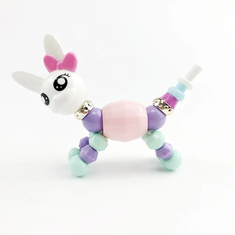 TOY028 1 шт., браслеты для девочек, волшебные фокусы, браслет с животными, милый детский браслет, волшебные игрушки, вечерние подарки на Рождество, Классические игрушки для детей - Цвет: TOY028