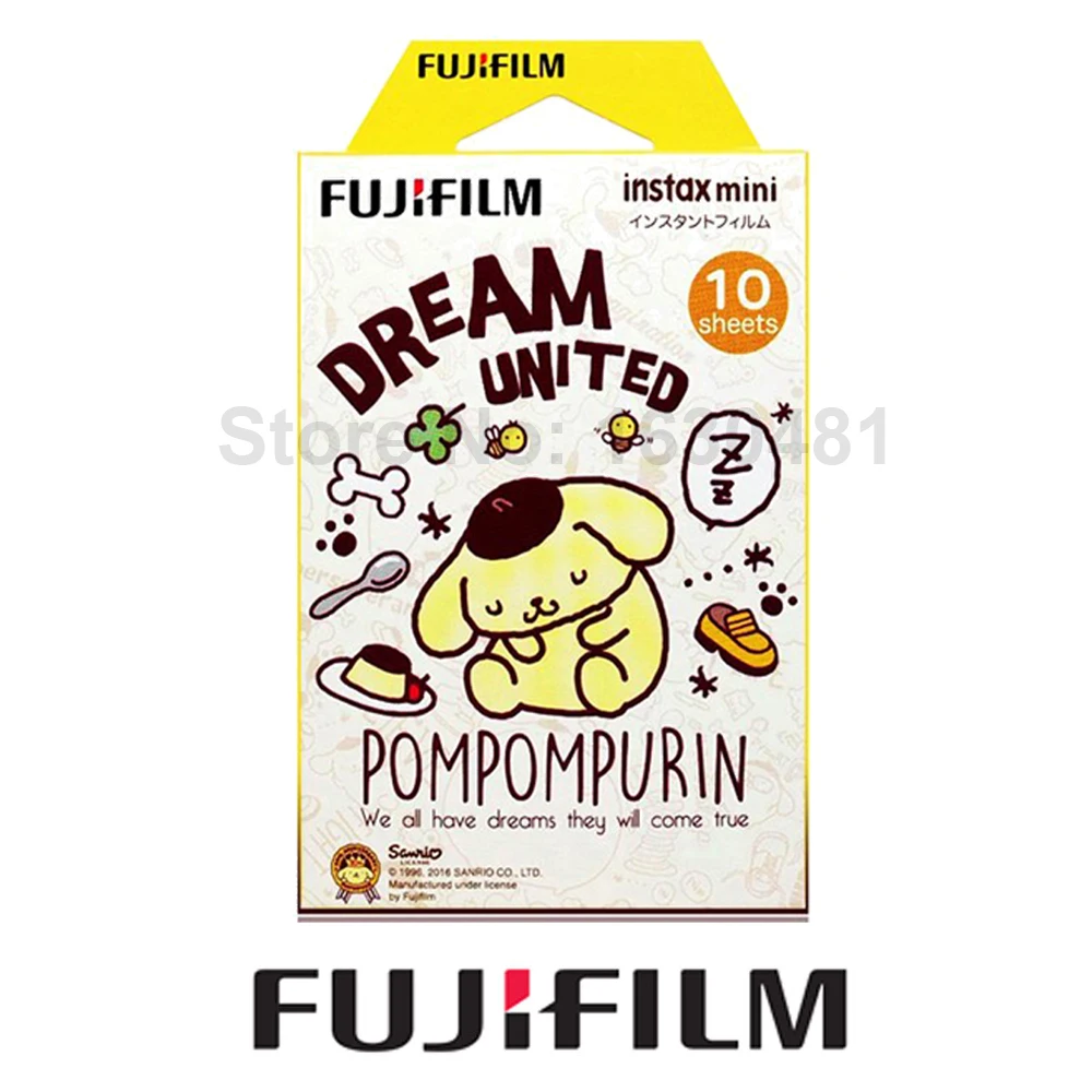 Подлинная Fujifilm Fuji Instax Mini pompurin пленка 10 листов для instax mini 8 70 плюс 90 25 камера Share SP 1