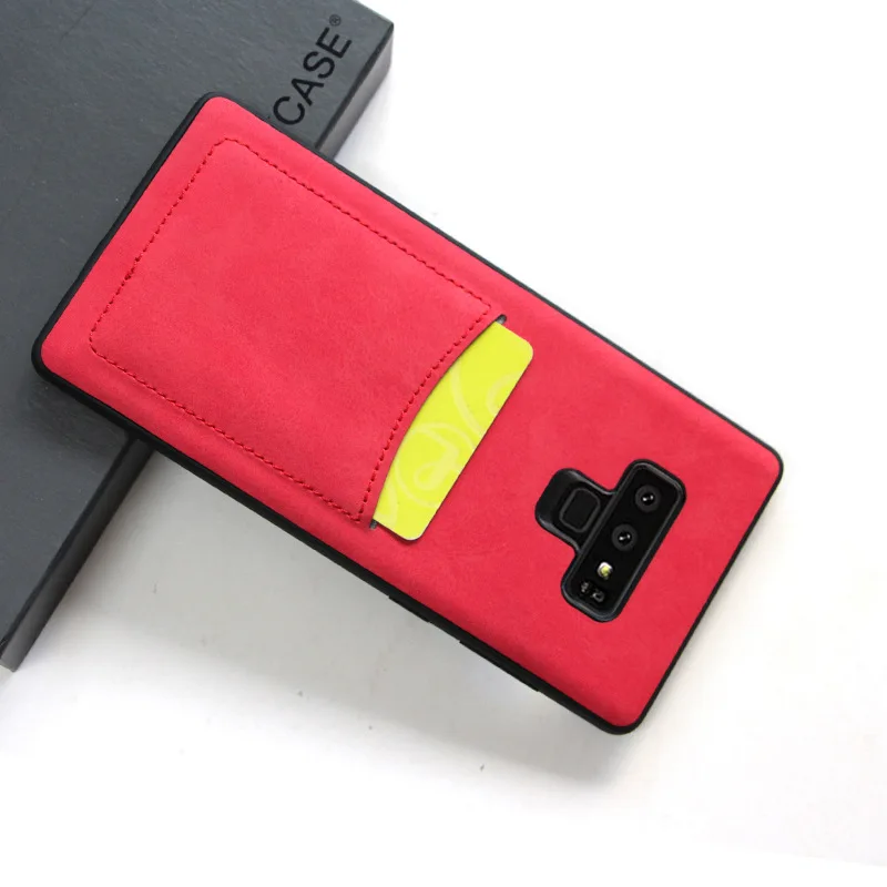 Ретро Чехол из искусственной кожи для Samsung Note 9 чехол с несколькими держателями