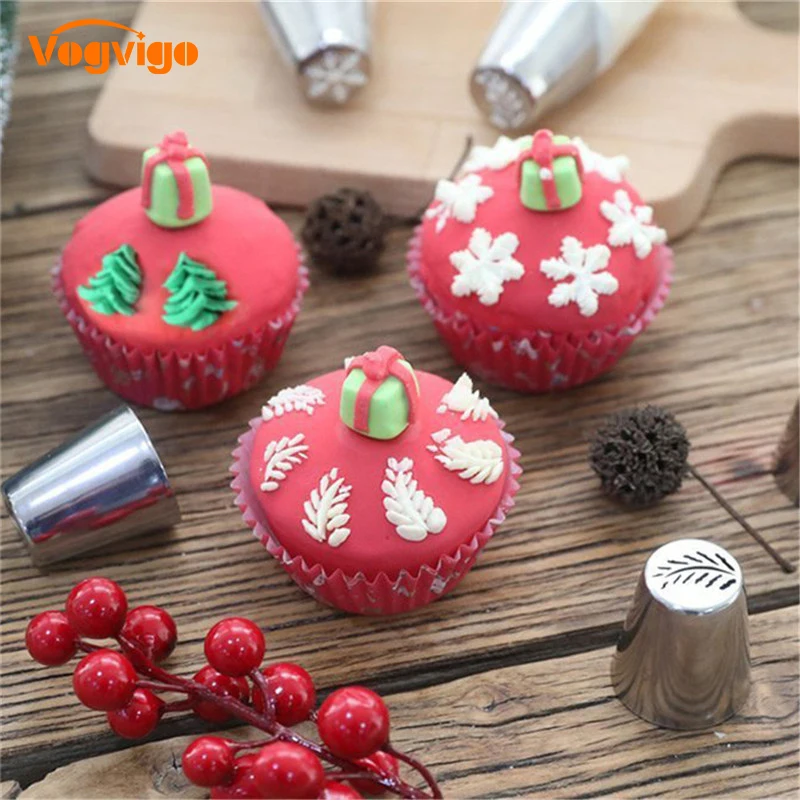 VOGVIGO DIY насадка для пирожных, инструмент для украшения печенья, для резки печенья, Россия, шаровая насадка, цветочный наконечник, обледенение, трубопровод из нержавеющей стали, насадка для крема