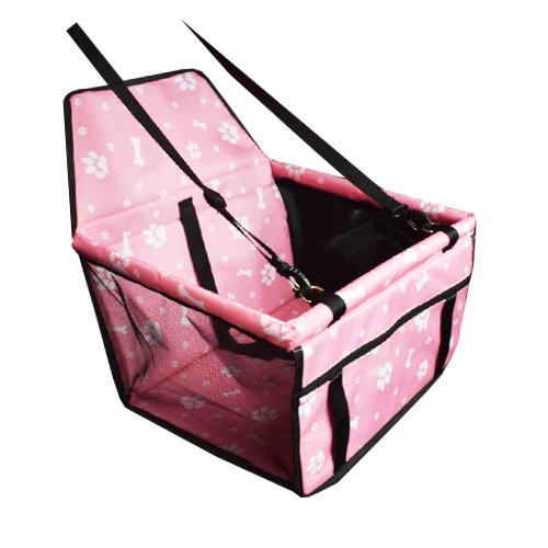 A Pink Оксфордская Автомобильная переноска для домашних животных, для собак, кошек, подушка для сиденья, складная коробка для ящиков, сумки для переноски домашних животных, товары для перевозки щенков - Цвет: A Pink