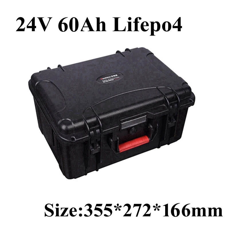 100% LiFePO4 US EU RU 24V 60AH Lifepo4 аккумулятор 60Ah батарея 8s 80A BMS мощность 2000w для RV EV scooter solar panel