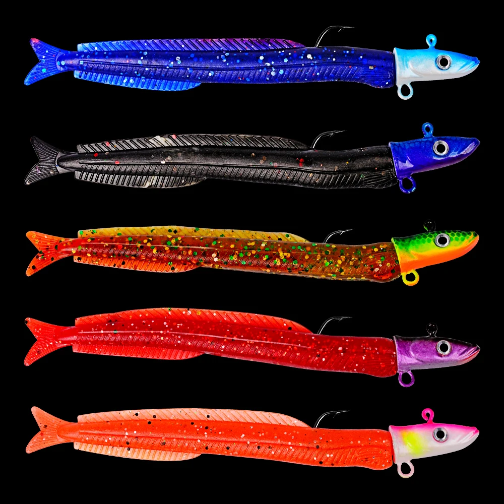1 шт. мягкие приманки с металлической Jig Head свинцовые 12 8 см/14g балансировки