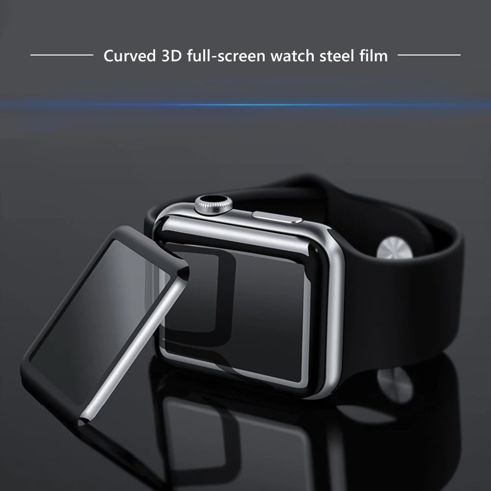 3D закаленное стекло с полным покрытием для наручных часов apple watch 40/44 мм Полное