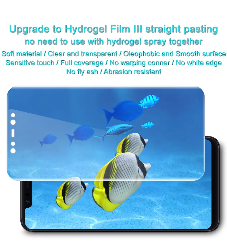 IMAK Hydrogel III 3 пленка для Xiaomi MI8 Lite MI8 SE защита экрана 2 шт Полное покрытие Задняя Передняя Задняя прозрачная защитная пленка