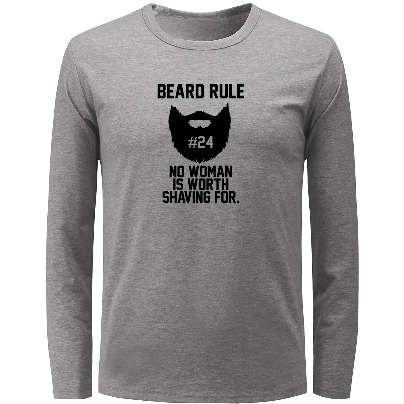 IDzn Beard Rule Behind each Hot Girl Is A Man With Graphic футболка с длинным рукавом для мужчин и