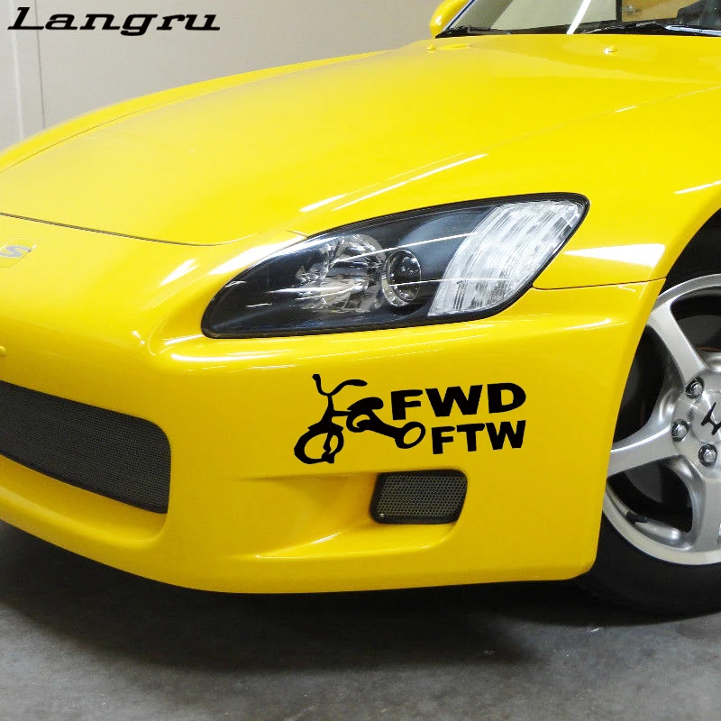 Langru горячая Распродажа Fwd Ftw Передняя колесная наклейка забавная Автомобильная