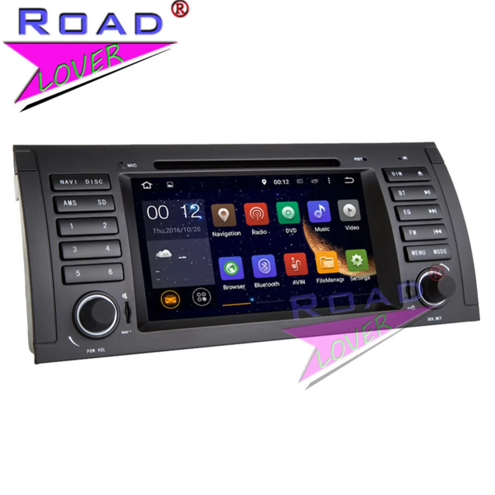 TOPNAVI Новинка 4G + 32 ГБ Android 8 0 Восьмиядерный автомобильный DVD плеер для BMW 5 серии E39 X5