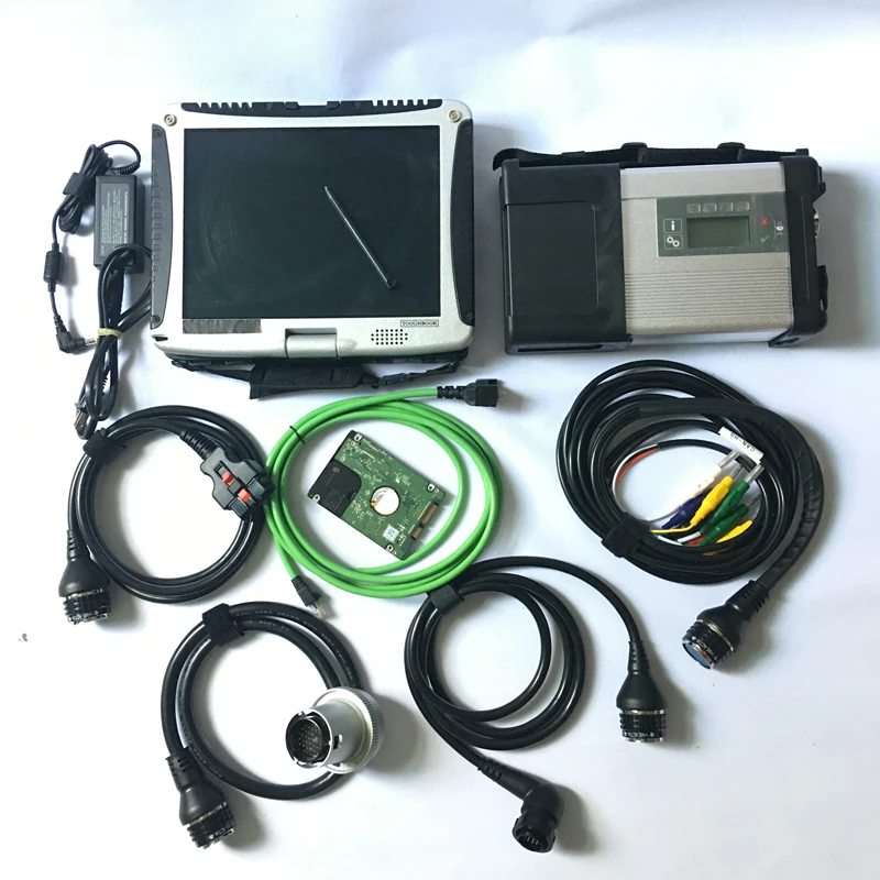MB Star C5 SD Connect с новейшим программным обеспечением 2020 06 HDD CF19 ноутбуком mb star c5