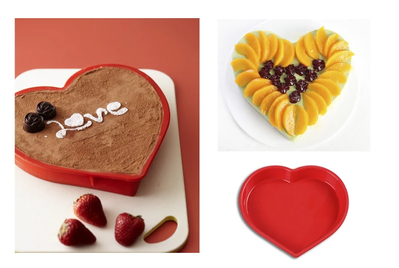 10 дюймов пищевой торт в форме сердца силиконовые формы для выпечки кекса матери