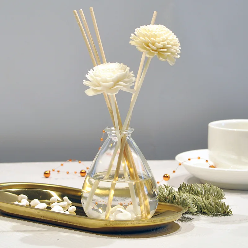 Аромадиффузор 100 мл с натуральными тростниковыми палочками и сушеными цветами