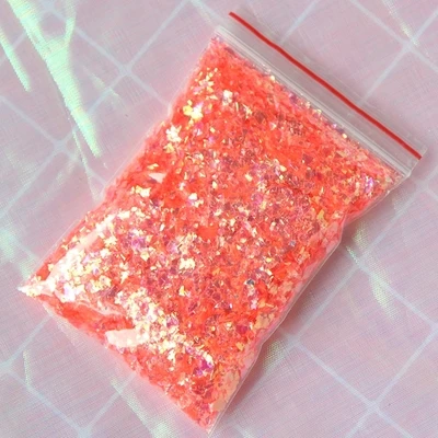 Неровные Оболочки Бумаги блесток DIY ногтей Flakies красочные блестки для нейл Арта(искусство украшения ногтей) для 3D украшения ногтей, 10 г/лот - Цвет: Orange