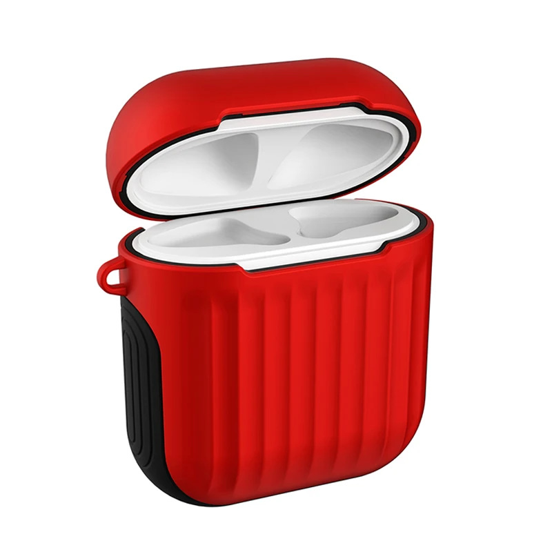 Earphone Case For Apple AirPods Shockproof Cover Wireless Bluetooth Headphone Protector Trunk Pattern Air Pods Pouch | Электроника