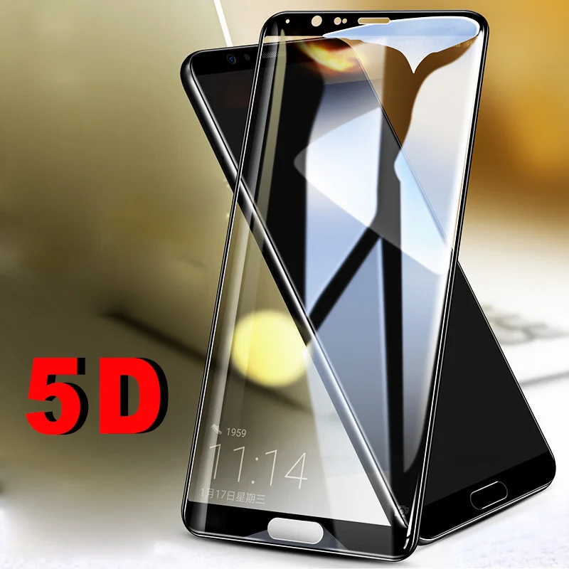 Реальный изогнутые 5D из закаленного высокопрочного стекла Стекло для huawei P20 Lite рro