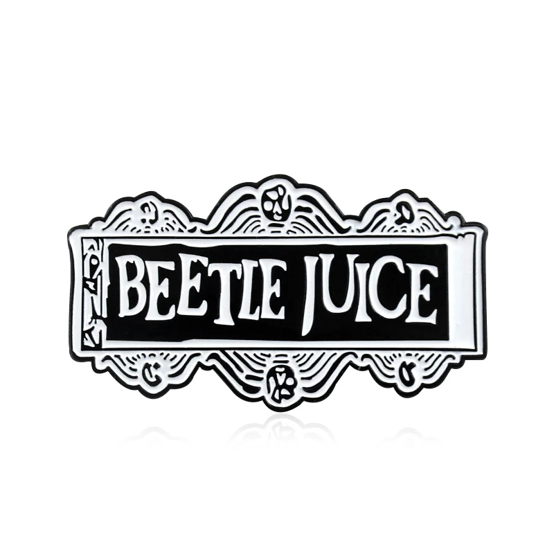 Style 3 GDHY новейшая брошь BEETLE JUICE, странные вещи, BETELGEUSE эмалированные булавки для кинобилетов приборные панели вывески значки ювелирные изделия брошь - Окраска металла: Style 3