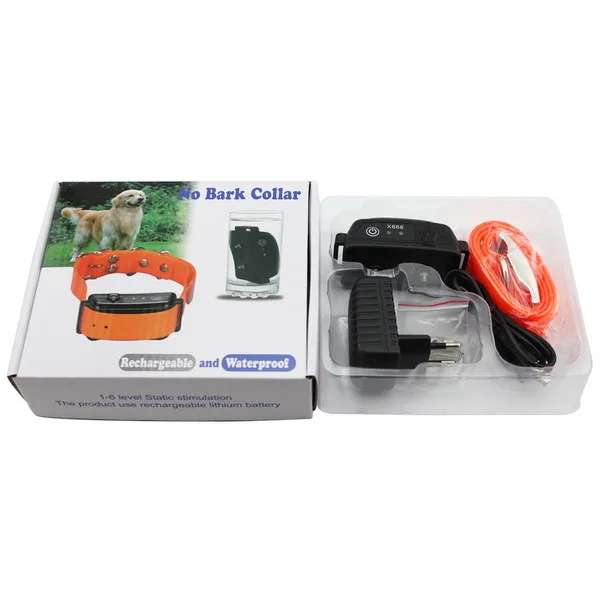 Перезаряжаемые электронных шок воротник остановить лай Водонепроницаемый Pet Anti